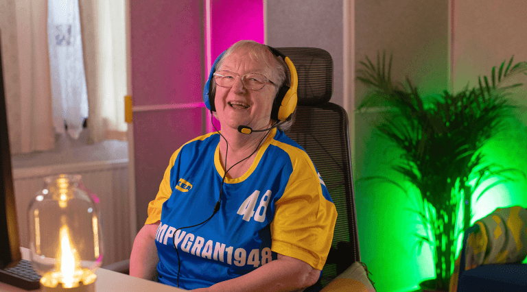 We’ve helped IKEA power up in gaming with a little ‘assist’ from a 76-year-old gran…